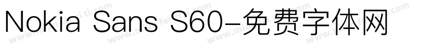 Nokia Sans S60字体转换